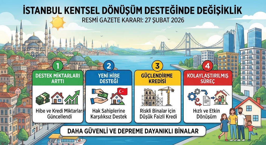 27 Şubat 2026 Kararıyla İstanbul Kentsel Dönüşüm Desteğinde Ne Değişti?